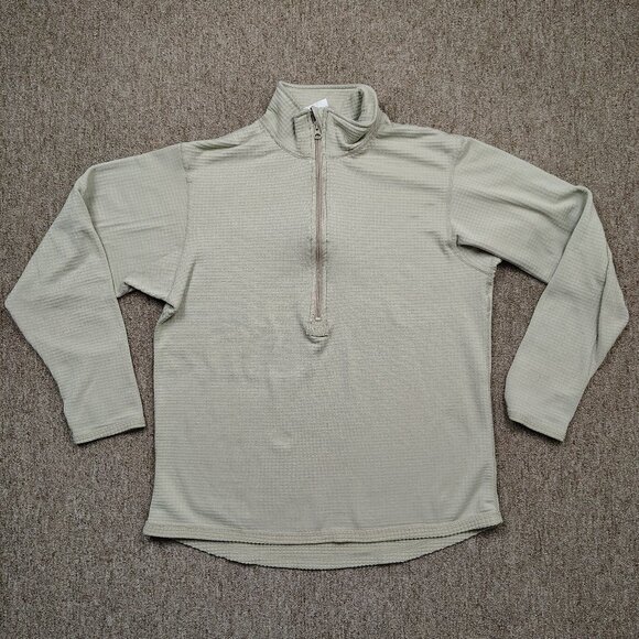 PECKHAM Polartec Cold Weather Shirt Men’s M Tan 1/2 Zip Midweight Pullover - Picture 1 of 8